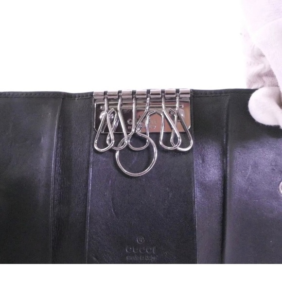 GUCCI Denim Indigo Denim six hooks Key case - Picture 8 of 12